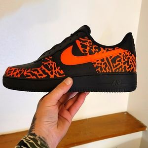 Custom AF1 "Lava Land"